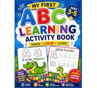 ABC Learning Activity Book: For Kids Ages 3-5, Trace Letters, Color Animals & Learn the Alphabet | Includes Alphabet Snake Game | Preschool Workbook for Toddlers