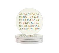 ABC Learning Sottobicchieri riutilizzabili resistenti al calore in quattro pezzi per bevande, bicchieri da vino, piante, tazze