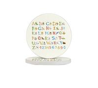 ABC Learning Sottobicchieri riutilizzabili resistenti al calore in quattro pezzi per bevande, bicchieri da vino, piante, tazze