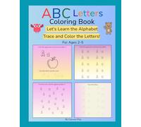 ABC Letters Coloring Book: Let's Learn the Alphabet: Trace and Color the Letters