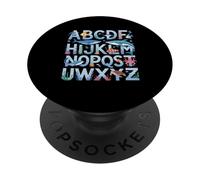 ABC Ocean Adventure Alfabeto Mare PopSockets PopGrip Adesivo