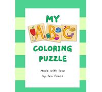 ABC Puzzle Coloring Book: Color, Laminate, Cut And Start Puzzling: Alphabet Learning Book: Color, Laminate, Cut And Start Puzzling