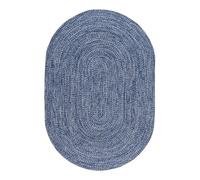 ABC SOLID BLUE Misura 200x140 OVAL (Galleriafarah1970)