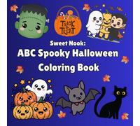 ABC Spooky Halloween Coloring Book: Ages 3-8