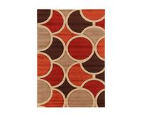 ABC Tappeti Tappeto Sixties Rosso/Beige/Marrone 100 x 150 cm
