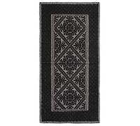 ABC Tappeto arredo-bagno fatto a mano in cotone ALGHERO black 115x55