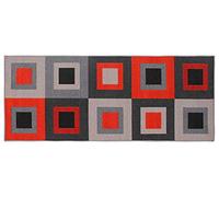 ABC TAPPETO CUCINA JOY GREY RED 57X140