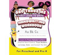 ABC Trace Me: First Learn To Write Handwriting Workbook