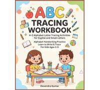 ABC TRACING WORKBOOK: A-Z Alphabet Letter Tracing Activities for Capital and Small Letters | Alphabet Handwriting Practice Workbook | Learn to Write and Trace Book for Kindergarten and Kids Ages 3-5