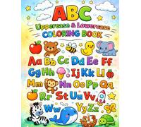 ABC Uppercase and Lowercase Coloring Book for Kids Ages 3-6: Fun Alphabet Learning Book with Cute Animals and Objects for Preschool and Kindergarten: ... Letters, Cute Animals and Easy Coloring Pages
