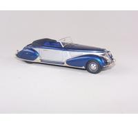 ABC057B LANCIA ASTURA CABRIOLET PININFARINA 1938 (SILVER/BLUE)