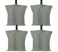 ABCCANOPY Confezione da 4 sacchi di sabbia grandi per gazebo, di grado industriale, resistenti, a doppia cucitura, per gambe per gazebo pop-up, ombrelloni, mobili da esterno (grigio)