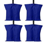ABCCANOPY Confezione da 4 sacchi di sabbia grandi per gazebo, di grado industriale, resistenti, con doppia cucitura, per gazebo pop-up, ombrelloni, mobili da esterno (blu)