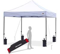 ABCCANOPY Gazebo da terrazzo 2,5 x 2,5 cm, completamente impermeabile, resistente, con borsa per ruote