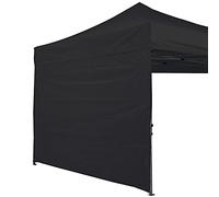 ABCCANOPY - Gazebo istantaneo SunWall, 3,05 x 3,05 m, contiene solo 1 parete laterale, colore: nero