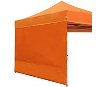 ABCCANOPY Instant Canopy SunWall 10x10 FT, 1 Pack Sidewall Only, No Frame or Top, Orange