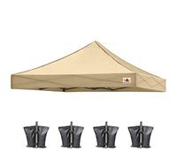 ABCCANOPY Parte superiore del baldacchino di ricambio per tenda a baldacchino pop-up (8x8, beige)