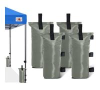 ABCCANOPY Sacchetti di sabbia extra large da 50,8 kg, confezione da 4, grigio (senza sabbia)