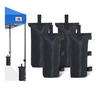 ABCCANOPY Sacchetti di sabbia per gazebo da 38,1 kg, di grado industriale, confezione da 4, colore nero