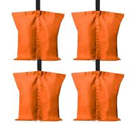 ABCCANOPY Sacchi di Sabbia per Parasole da 50,8 kg, Confezione da 4 Pezzi (Arancione)