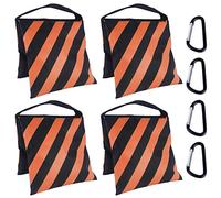 ABCCANOPY Saddlebag design 4 sacchetti pesi per foto video studio stand cortile, cortile, cortile all'aperto, sport (arancione)