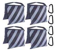 ABCCANOPY Saddlebag design 4 sacchetti pesi per foto video studio stand cortile, cortile, cortile all'aperto, sport (grigio)