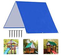 ABCCANOPY Set di altalene di ricambio, 132 x 228 cm, copertura impermeabile per parchi giochi, schermi ombreggianti, terrazze, blu