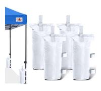 ABCCANOPY Set di pesi a baldacchino da 1,8 a 50,8 kg, sacchi di sabbia per tenda pop-up, sacchi per pesi per gazebo esterno, trampolino, pergola, bianco (senza sabbia)
