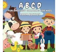 ABCD - FARM: Fun & Easy Coloring Book