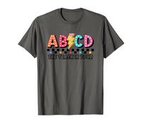 ABCD Lettere Lightning Bolt Design Maglietta