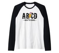 ABCD Ritorno a Scuola ABCD Maglia con Maniche Raglan