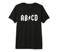 ABCD Rock'N'Roll - Lettere Alfabeto per Bambini Maglietta Premium