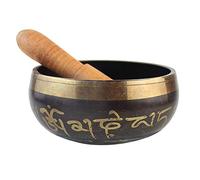 ABCDJHH 8 cm, meditazione vocale e terapia del suono, ciotola fatta a mano, per meditazione, yoga, campana tibetana, in metallo, per guarigione, relax, preghiera