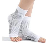 ABchat 2 Pairs Am Relieve Soothe Socks, Night Socks for Soothesocks for Neuropathy with Arch Support (L) Ankle Braces