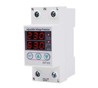 ABchat Voltage Protector Under Voltage Current Protector SVP-916 220v 63A Protector Intelligent Multi-Function Adjustable White Voltage Testers