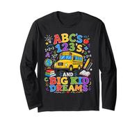 ABCs 123s And Big Kid Dreams Back To School Teacher Maglia a Manica