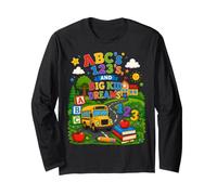 ABCs 123s And Big Kid Dreams Back To School Teacher Maglia a Manica