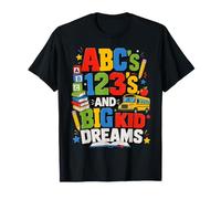 ABCs 123s And Big Kid Dreams Back To School Teacher Maglietta