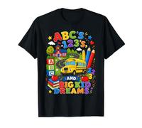 ABCs 123s And Big Kid Dreams Back To School Teacher Maglietta
