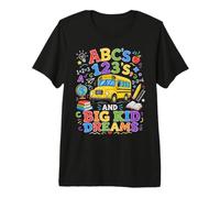 ABCs 123s And Big Kid Dreams Back To School Teacher Maglietta Premium
