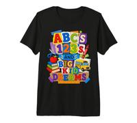 ABCs 123s And Big Kid Dreams Back To School Teacher Maglietta Premium