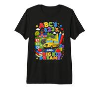 ABCs 123s And Big Kid Dreams Back To School Teacher Maglietta Premium