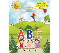 ABCs Book and Coloring Pages Bundle with Letter-Tracing Pages (Ages 3-6): Simple, screen-free alphabet practice with traceable letters and phonics words