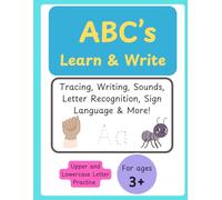 ABC's Learn & Write: Tracing, Writing, Sounds, Letter Recognition, Sign Language & More