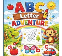 ABC's Letter Adventure Coloring Book: A digital marketing coloring book with letters and pictures