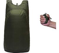 Abcsea 1 Pezzo Verde Zaino Ripiegabile 20L Impermeabile da Viaggio, Piccolo Zaino Leggero Pieghevole da Trekking, Zainetto Impermeabile