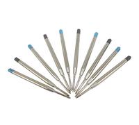 Abcsea 10PCS Penna A Sfera Ricariche, Ricariche A Rullo, Inchiostro Nero di 5PCS, Inchiostro Blu di 5PCS, Punto Medio - Nero & Blu