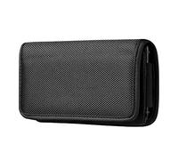 ABCTen Custodia per cintura orizzontale per Huawei P Smart/Honor 6X 9 / Mate 20 Lite 20 Pro / P30 P40 Lite / Y5 Y6 2019 / SFR Altice S61 Clip da cintura Custodia Holster Oxford Borsa Smartphone