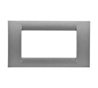 PLACCA 4P TITANIO METALLIZZATO SYSTEM VIRNA