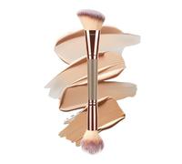 Abdeckstift-Pinsel & Duo Make-up Pinsel | Dichte, weiche Borsten für makelloses Auftragen | Vielseitig einsetzbar für Concealer, Bronzer, Blush, Highlighter & nahtloses Verblenden - Reise-Größe